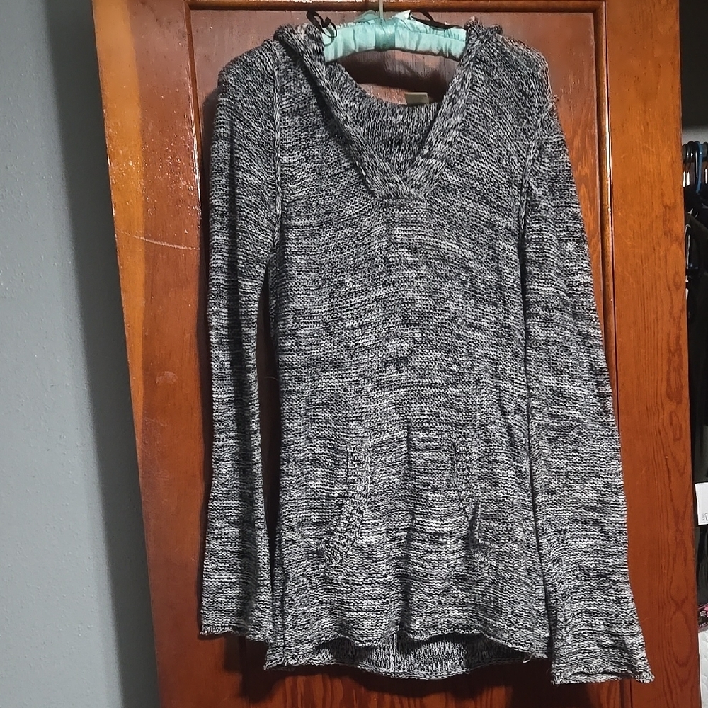 Roxy Gray Sweater with Hood